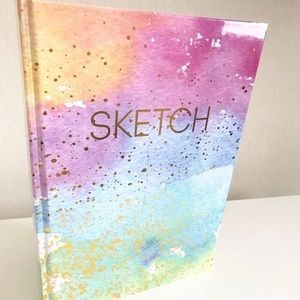Sketchbook, Rainbow, Hardcover 8”x11”
